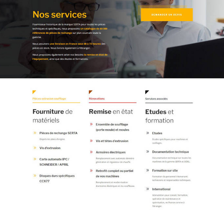 site-internet-industriel-page-services